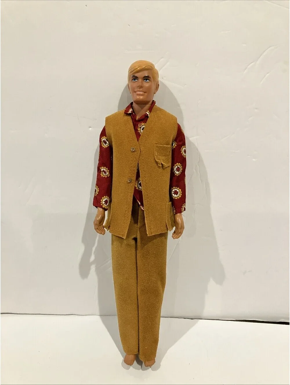 Mattel Barbie Ken Doll 1968 Vintage Made in Hong Kong “RARE CLOTHES”