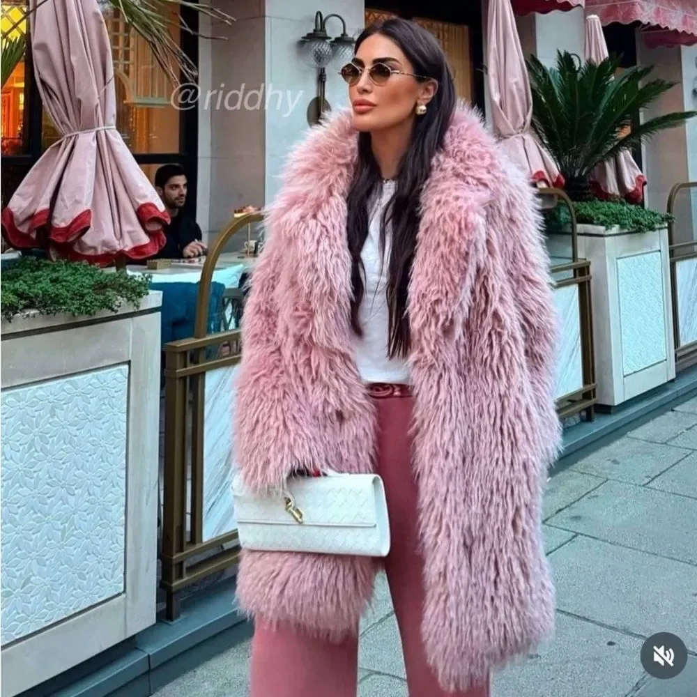 Zara faux fur coat ZW collection