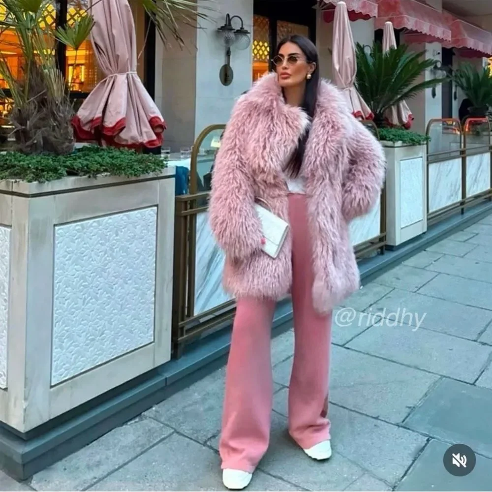 Zara faux fur coat ZW collection