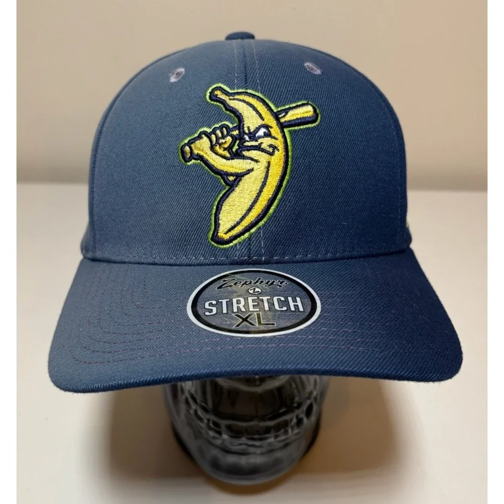 Savannah Bananas Zephyr Flex Fit Hat | Blue Fade | NWT | XL