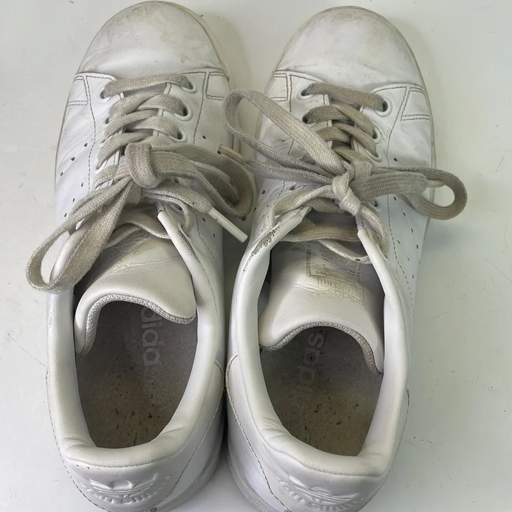 Adidas, Stan Smith, white court shoes, tennis shoes, men’s 6.5.