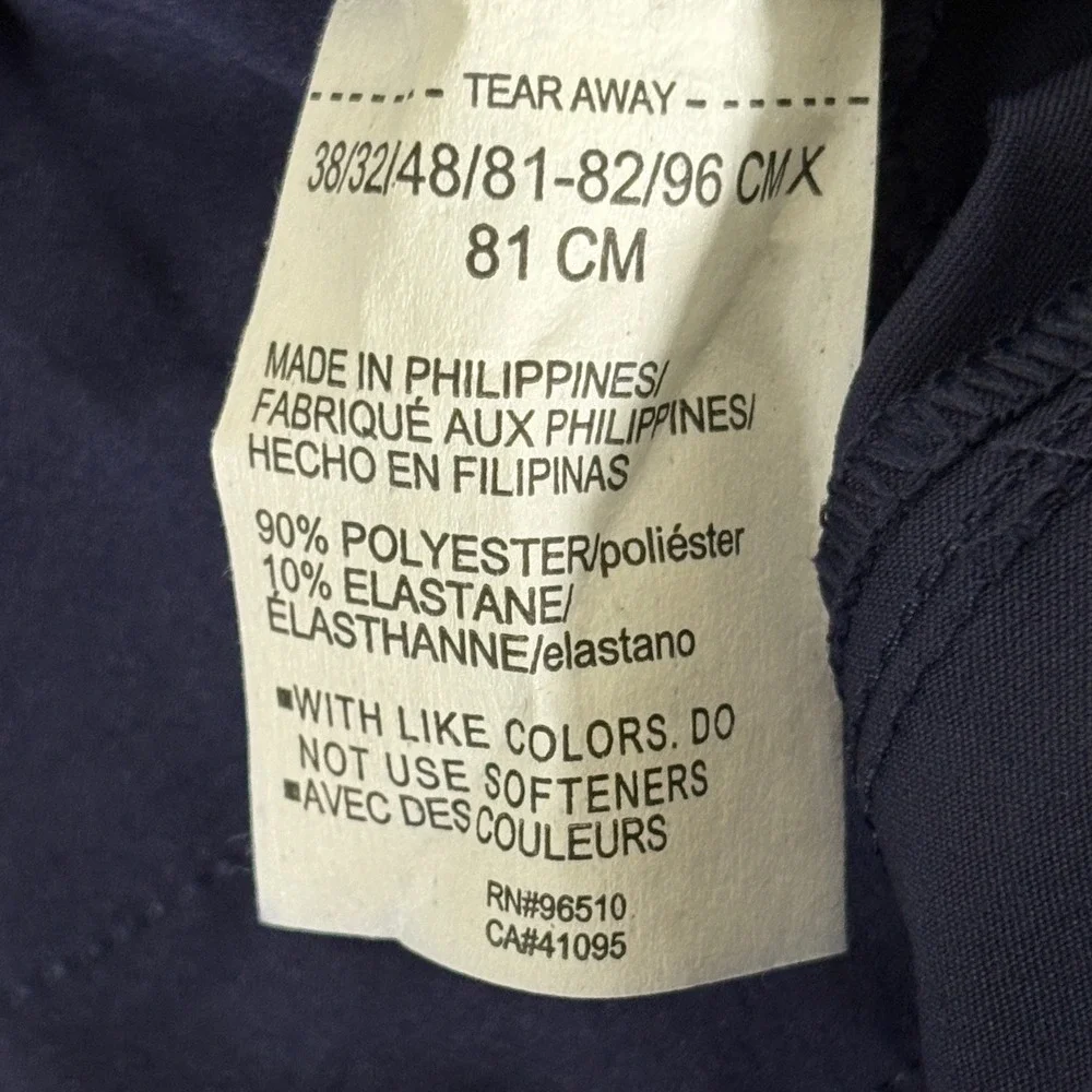Under Armour Mens Navy Blue Performance Golf Pants Stretch Waist 38/32 AR114
