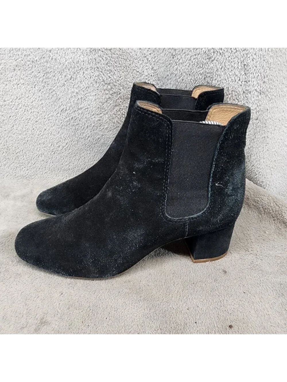 Madewell Shoes Womens Size 8 Walker Black Suede Chelsea Boots *Read*