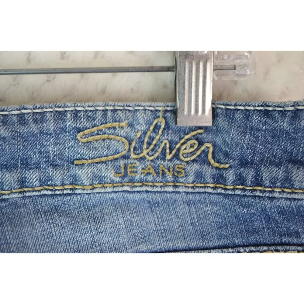 Silver Jeans Frances Women's 29 Medium Wash Low Rise Carpri