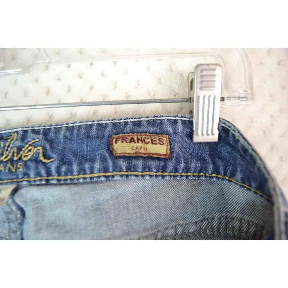 Silver Jeans Frances Women's 29 Medium Wash Low Rise Carpri