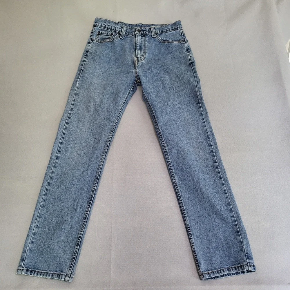 Levi's 505 Denim‎ Blue Jeans Men's 30x30 Meduim Wash Straight Leg