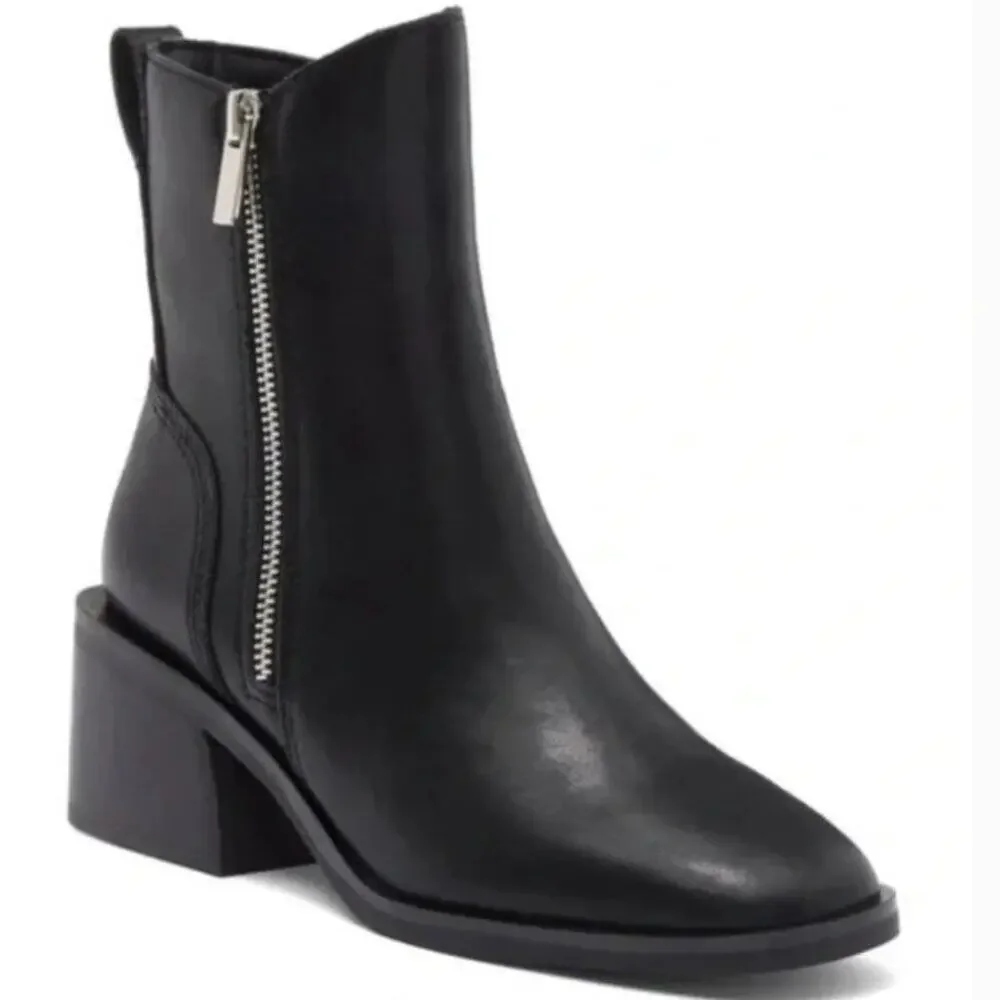 Steve Madden Ruthy Black Biker Moto Boots Size 8 New