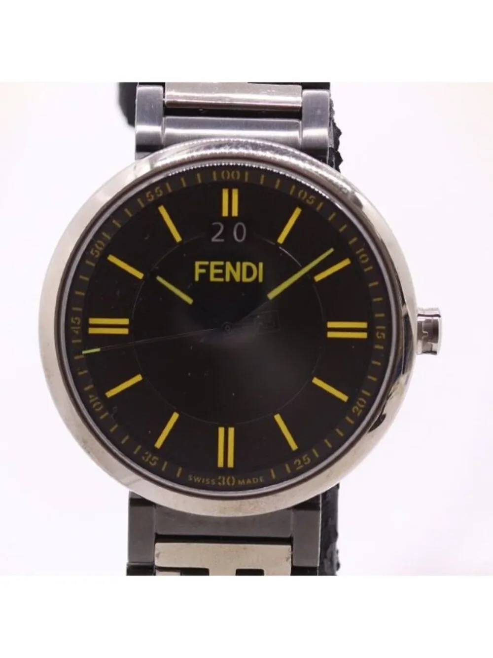 Fendi Forever 105 Quartz Date Black Dial Watch