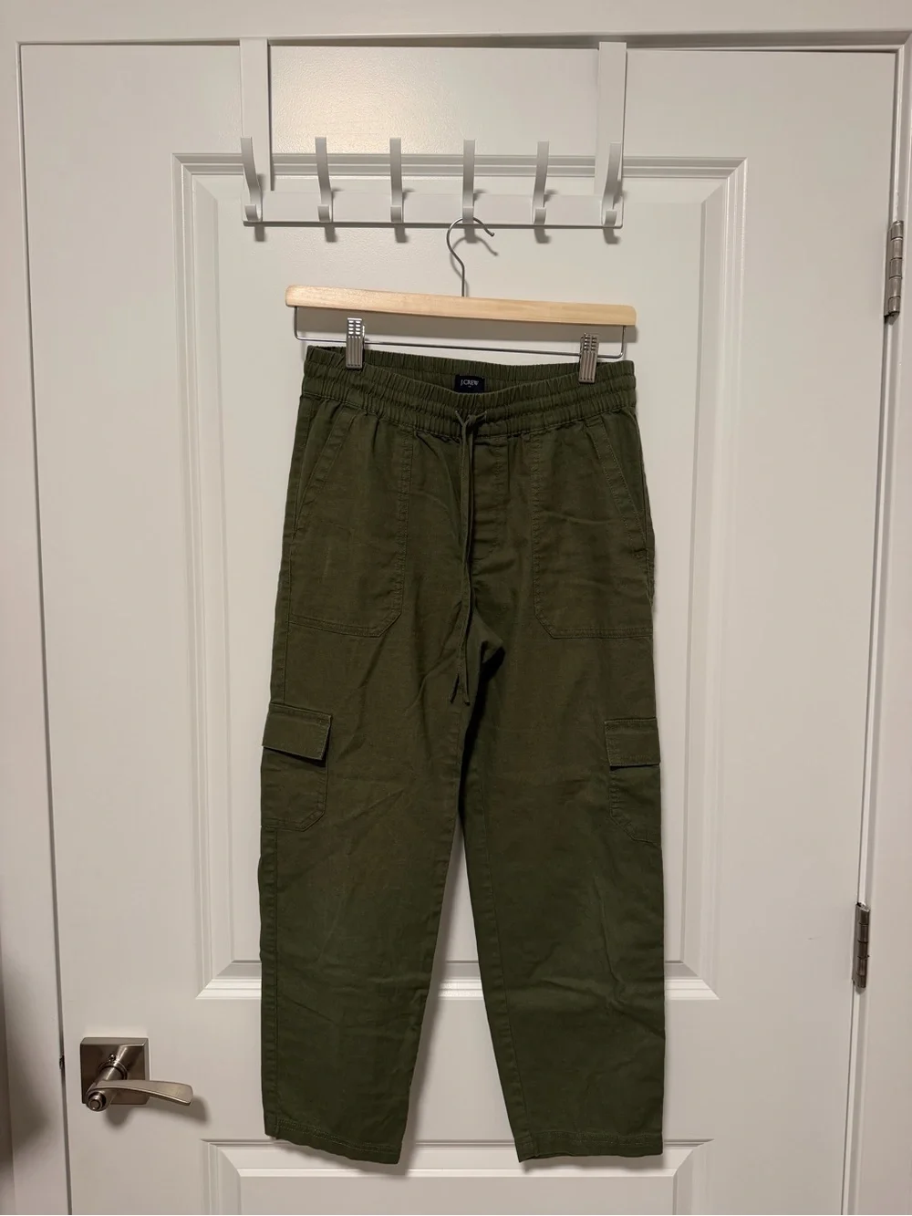 J Crew Olive Green Cargo Jogger Pants