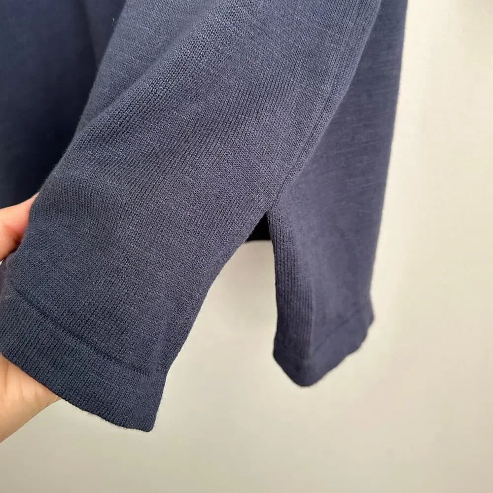 Bua/Bua Blue Football Cotton Knit Sweater Size Medium