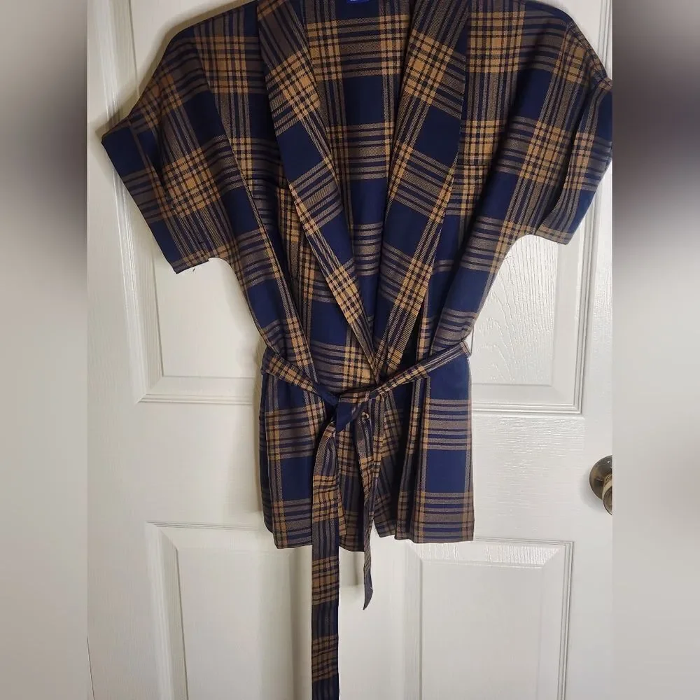 Pendleton navy brownvplaid