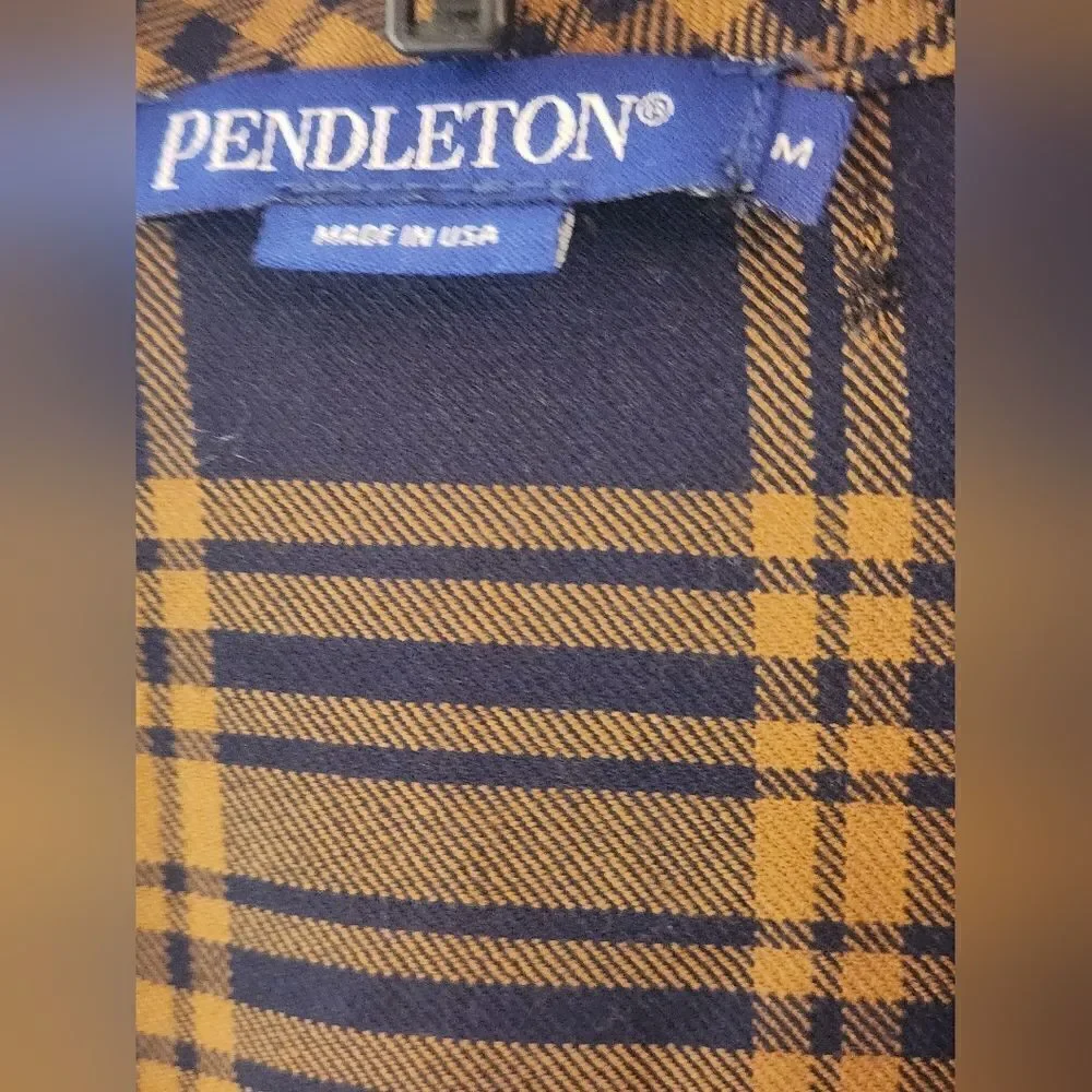 Pendleton navy brownvplaid