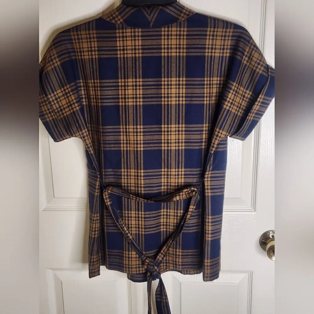 Pendleton navy brownvplaid
