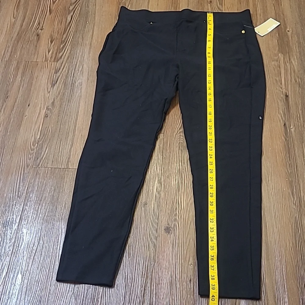 Michael‎ Kors Black Skinny Pants with Gold Accents