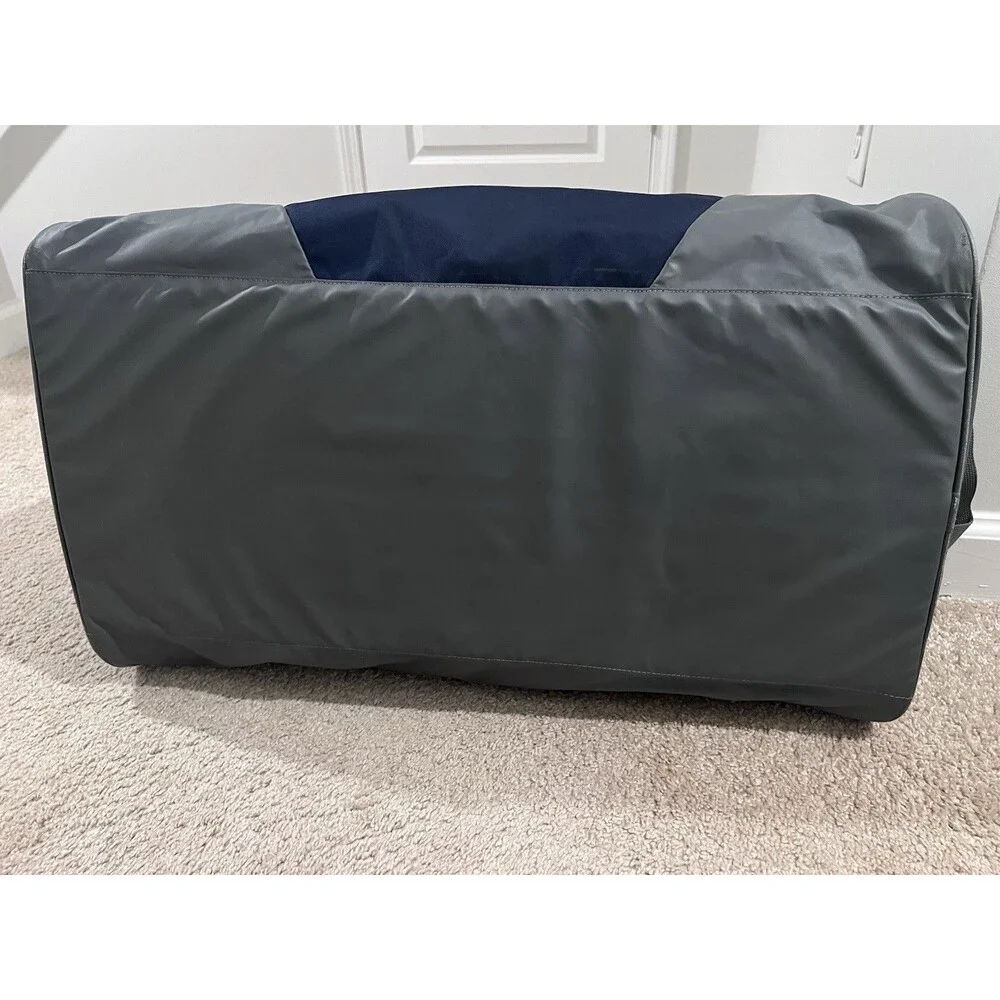 Under Armour UA Storm Duffle Bag Navy Blue Gray OSFM Water Resistant Gym Travel