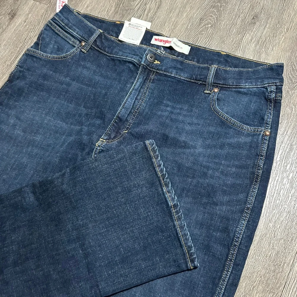 Wrangler Slim Boot 77 Jeans 40x30 Dark Wash Legacy Bootcut Stretch New with Tags