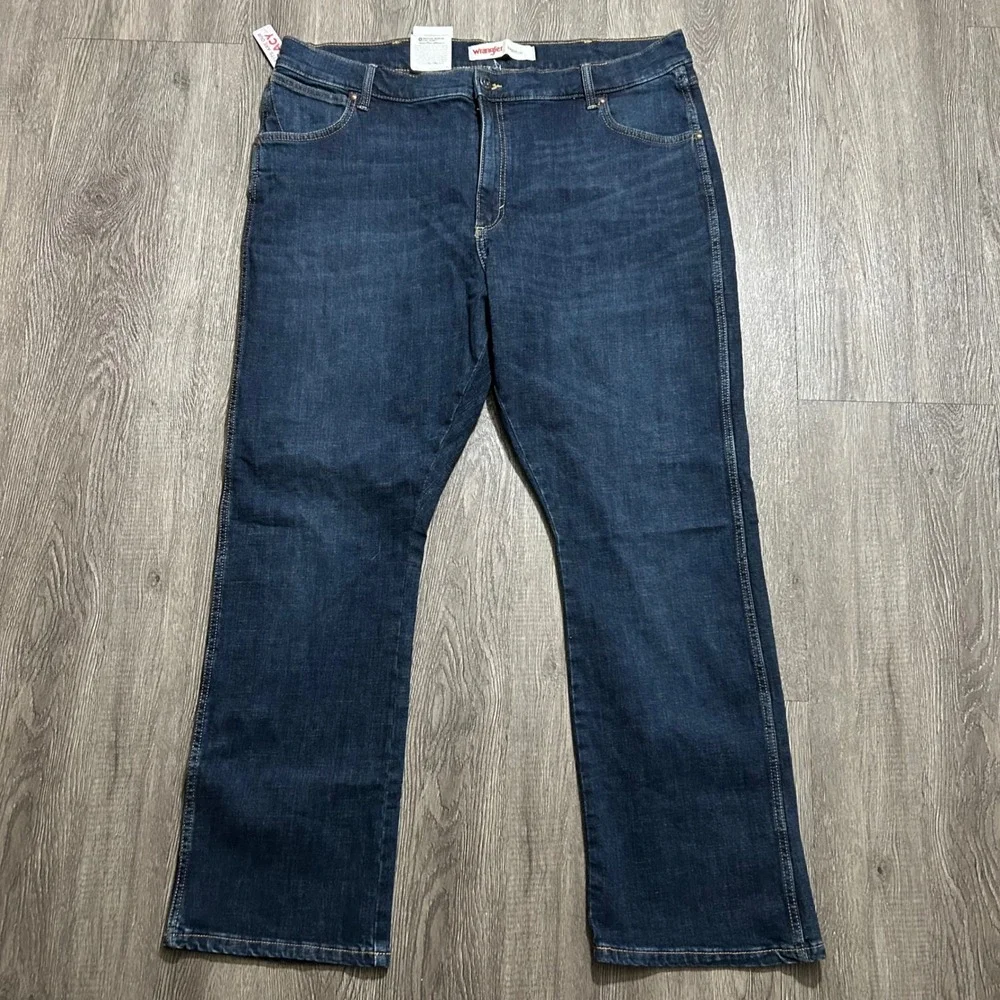 Wrangler Slim Boot 77 Jeans 40x30 Dark Wash Legacy Bootcut Stretch New with Tags
