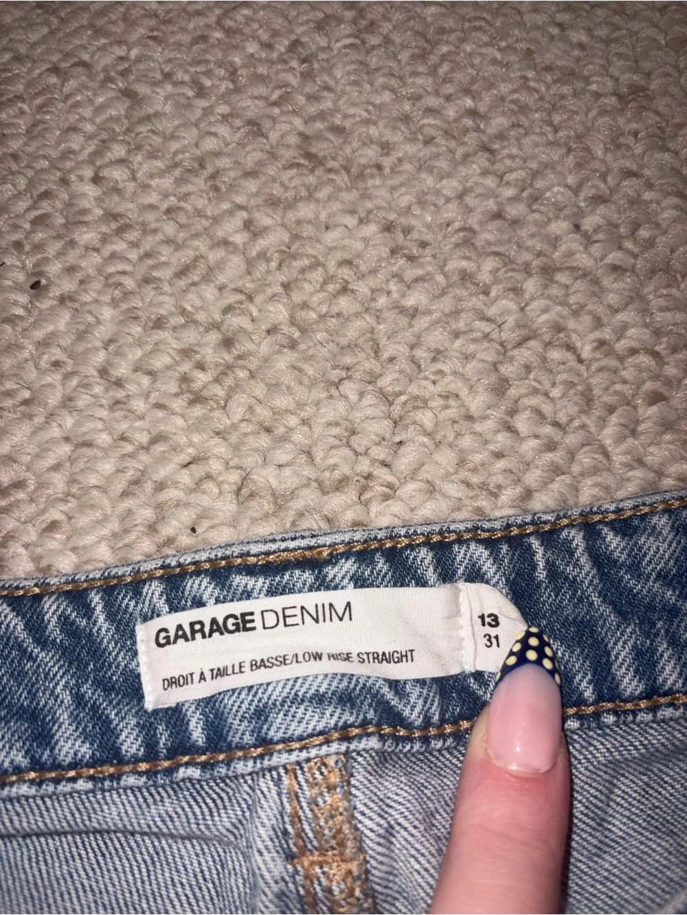 Garage straight leg
