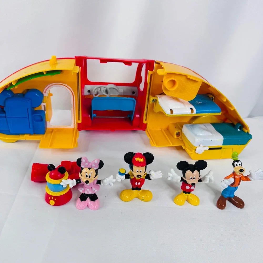 Disney Mickey Mouse Clubhouse RV Camper Playset w/ Figures Goofy‎ Minnie