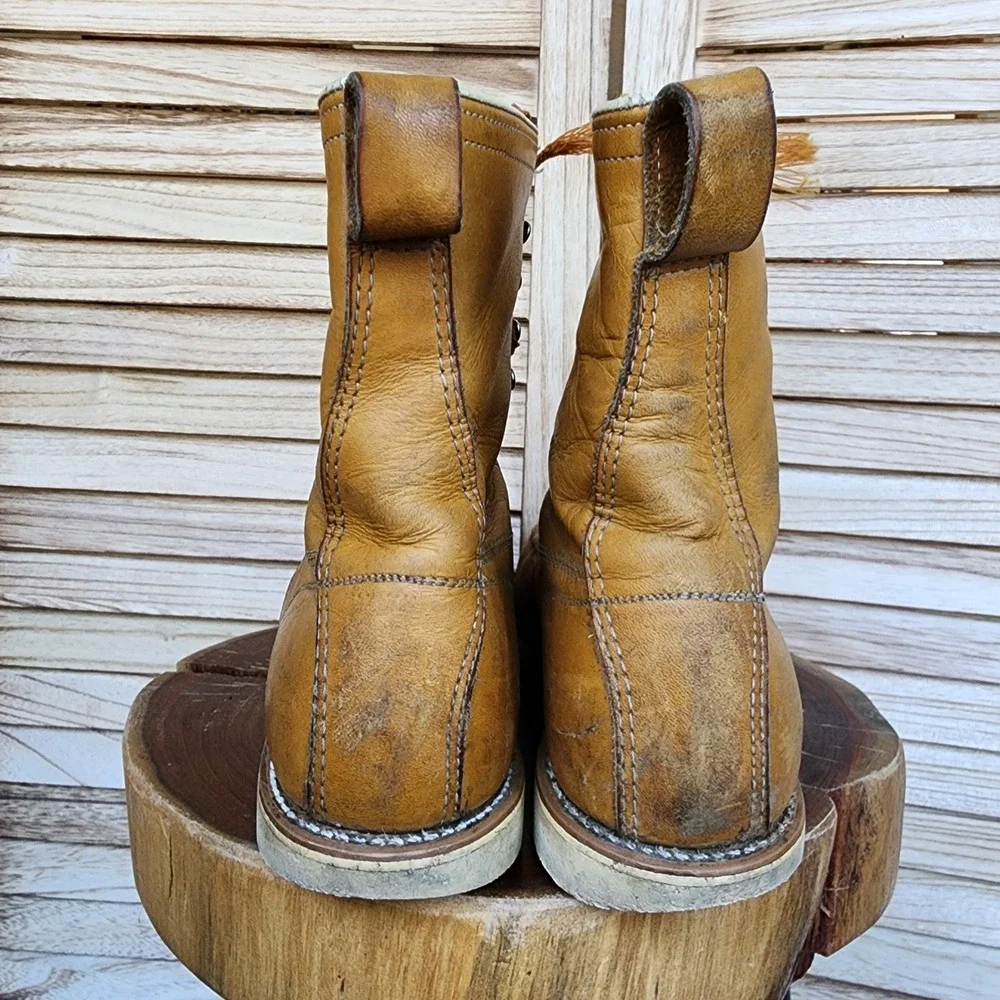 Men's VTG USA 1970s US 9.5 Brown Mason Field & Stream Moc Toe Hunting Work Boots