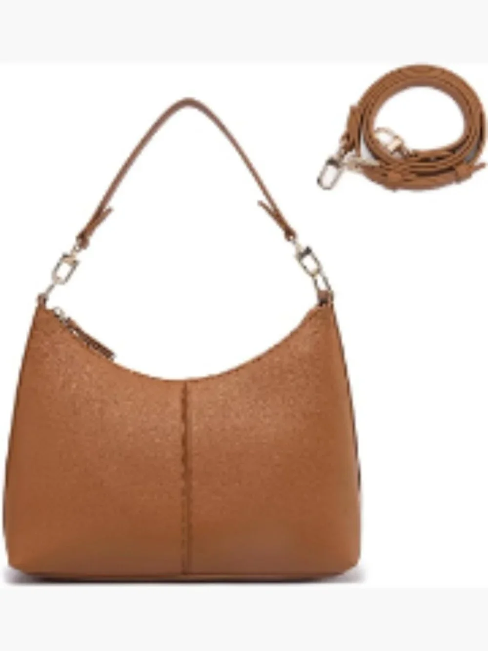 Women's PU Leather Small Shoulder Bag Crossbody Purse Work Travel Handbag