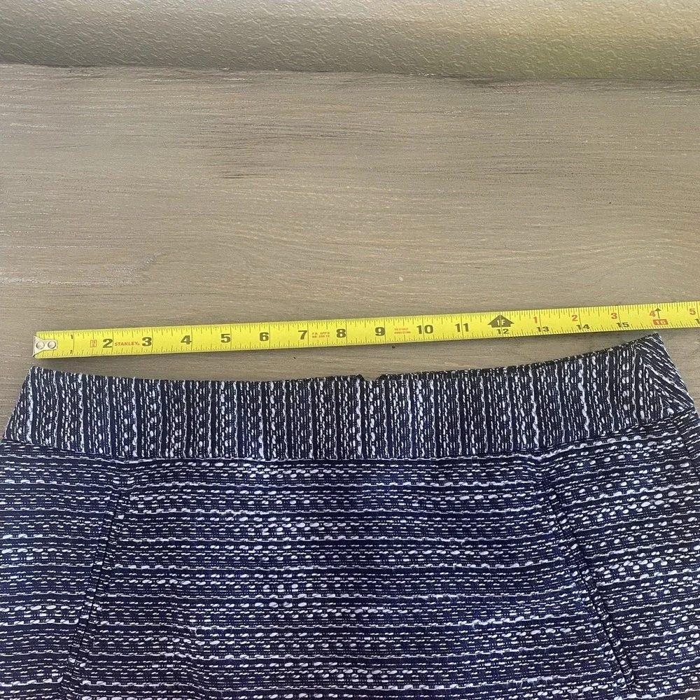 LOFT Ann‎ Taylor Navy Blue Tweed Mini Skirt Womens  Sz 8 Workwear Casual
