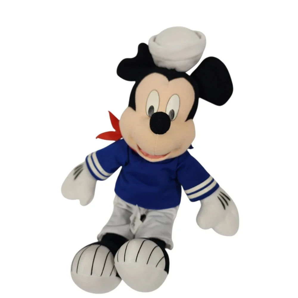Vintage Disney Mickey Mouse Sailor Plush‎ Toy Stuffed Animal Navy