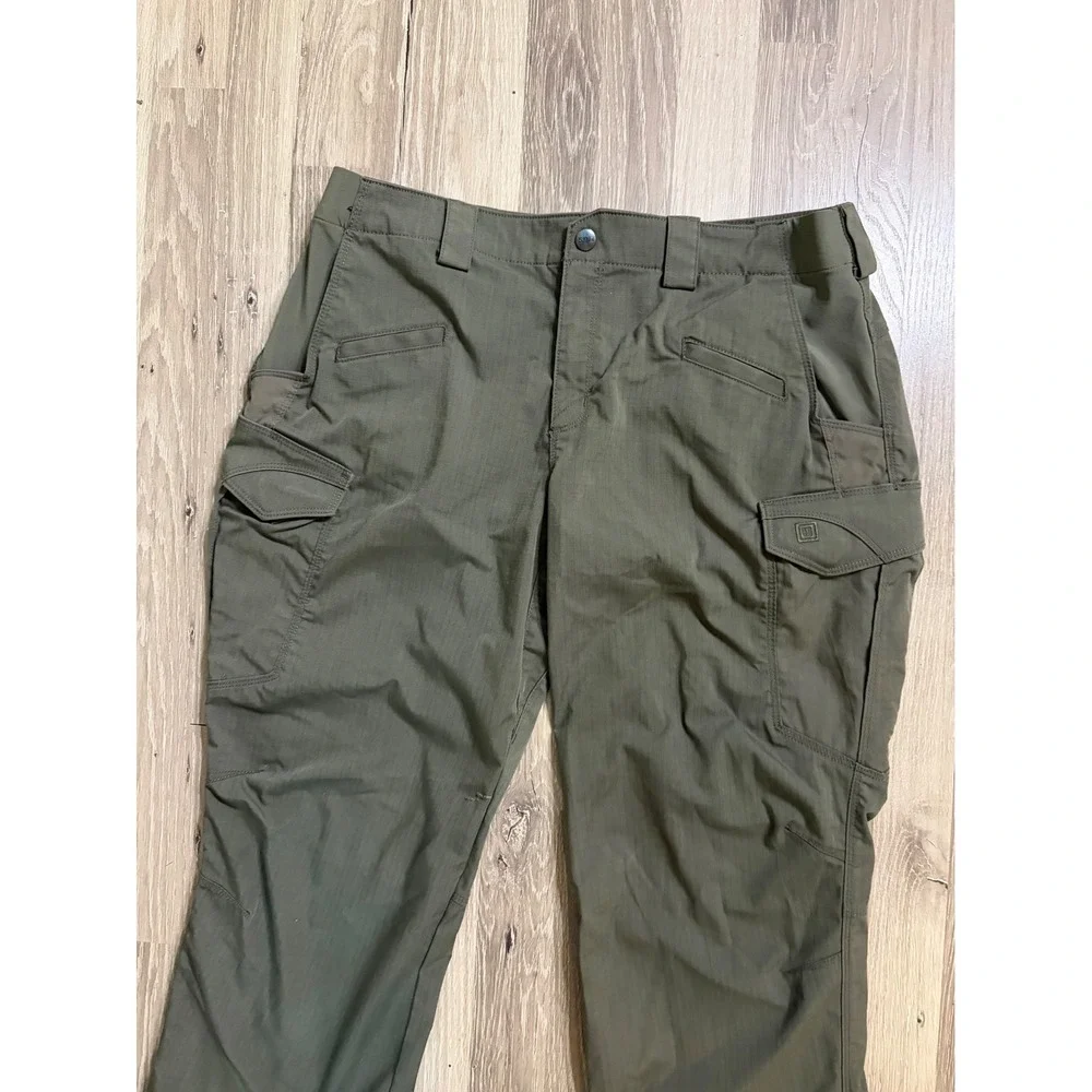 5.11 Tactical Icon‎ Cargo Pants Ripstop Women 14 Long Tall (33x34) Green READ