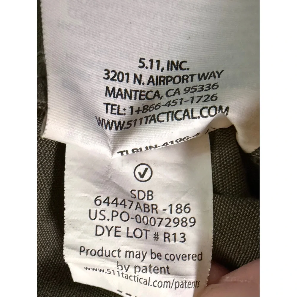 5.11 Tactical Icon‎ Cargo Pants Ripstop Women 14 Long Tall (33x34) Green READ