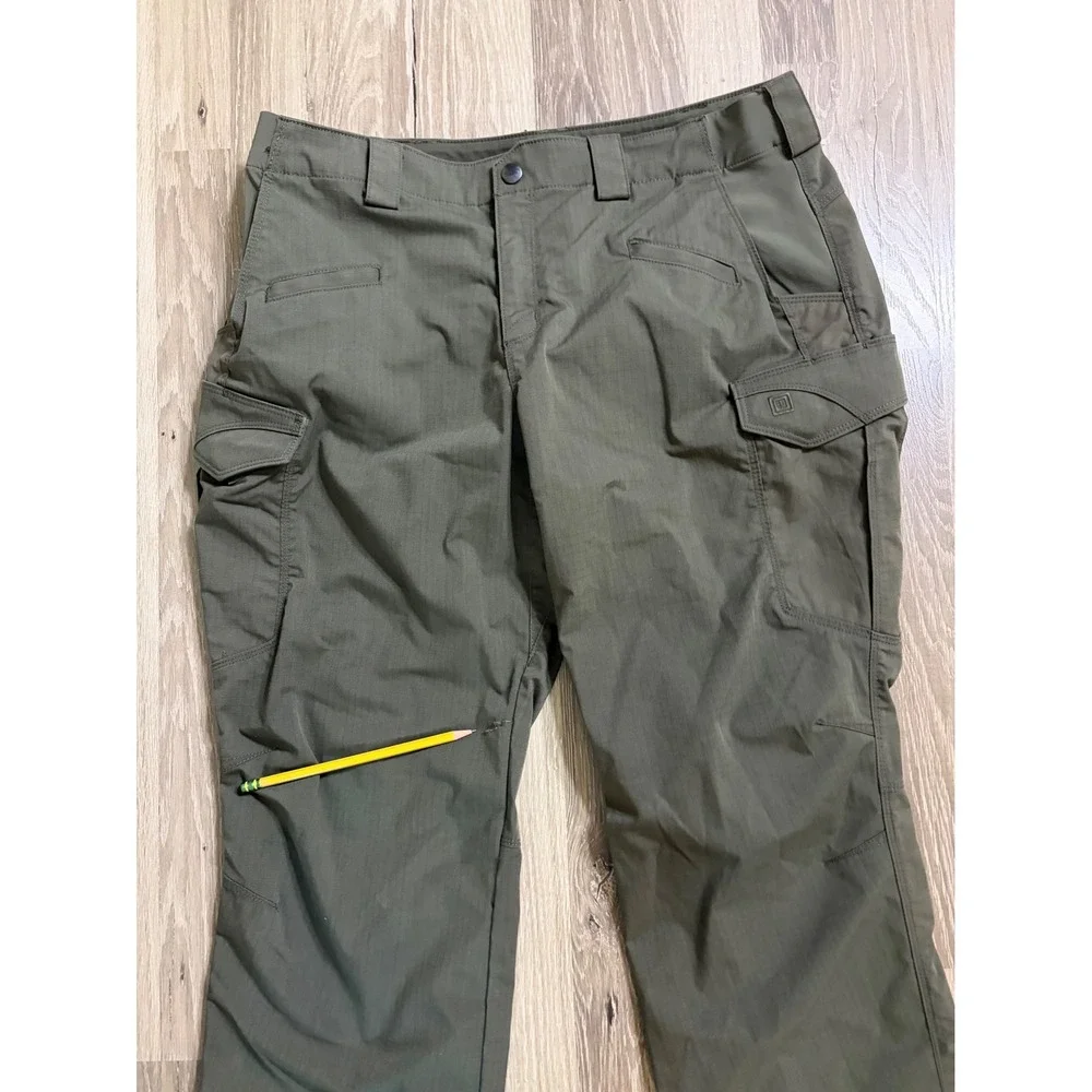 5.11 Tactical Icon‎ Cargo Pants Ripstop Women 14 Long Tall (33x34) Green READ