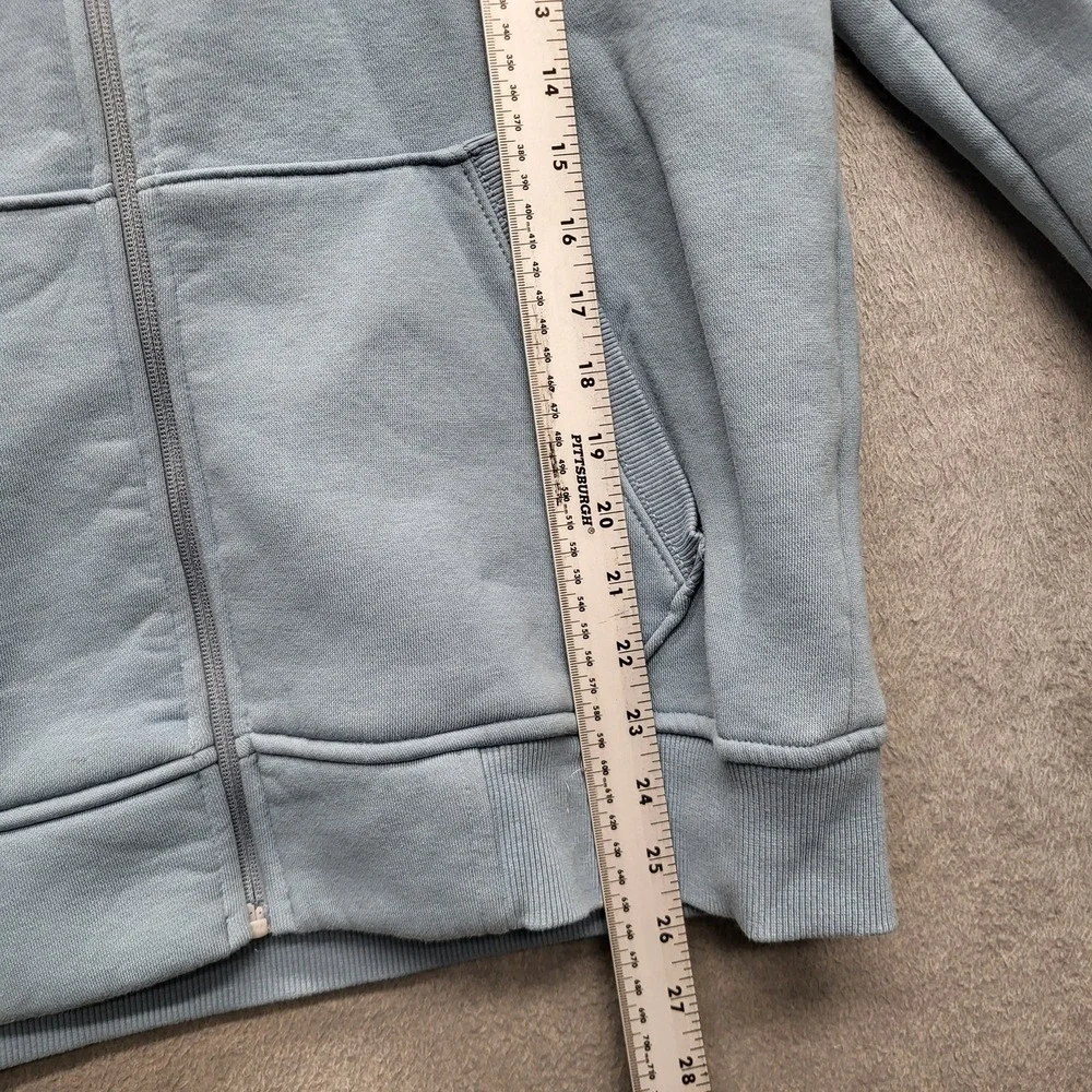 Abercrombie & Fitch Men Hoodie L Light Blue A&F Moose Logo Embroidery‎ Y2K