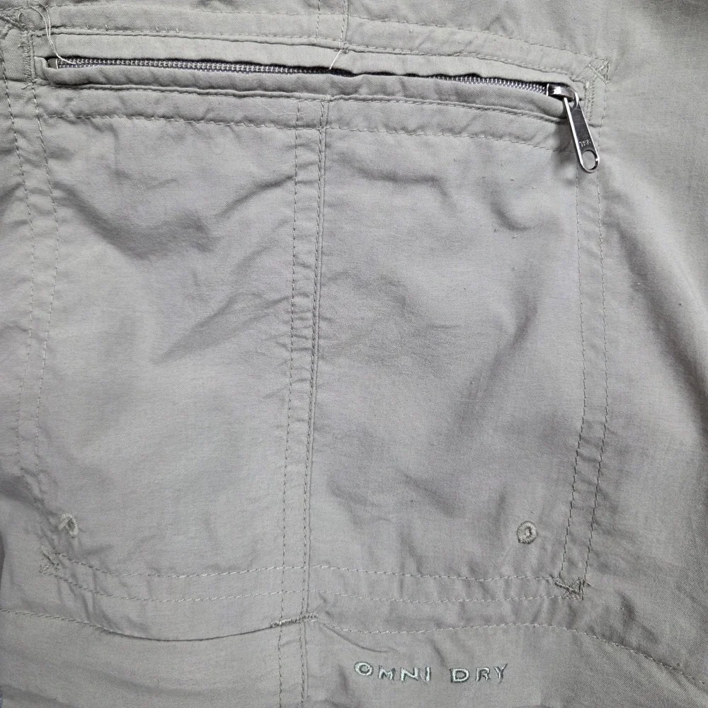 Columbia Challenger Utility‎ Convertible Pants Mens Medium Green Ripstop GRT