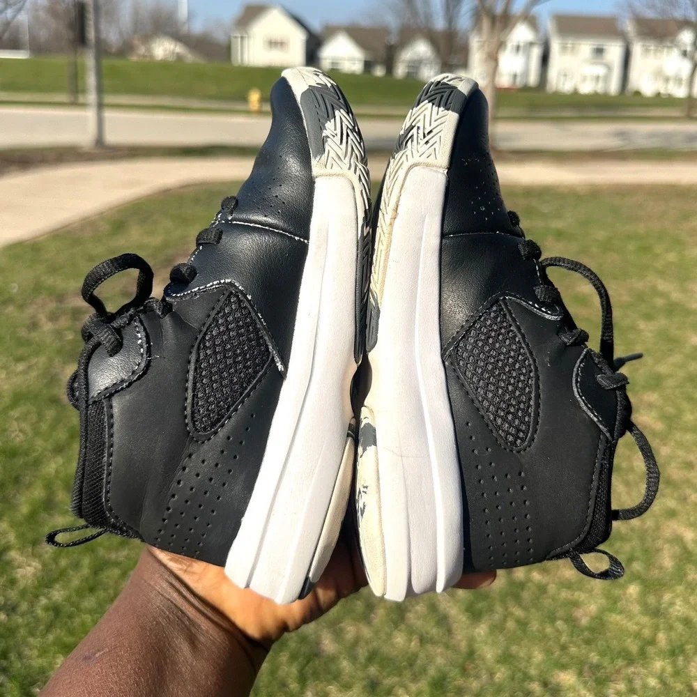Under Armour Lockdown‎ 5 Faux Leather Basketball Shoes Toddler Boy Size 12 Black