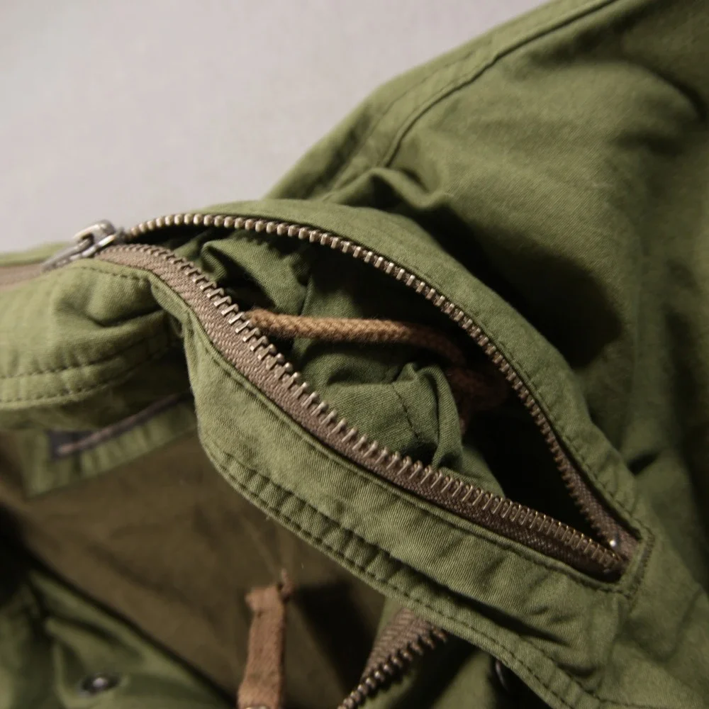 J.Crew Military Field Utility M65 Viscose Cotton Men Jacket M Hooded Field Work