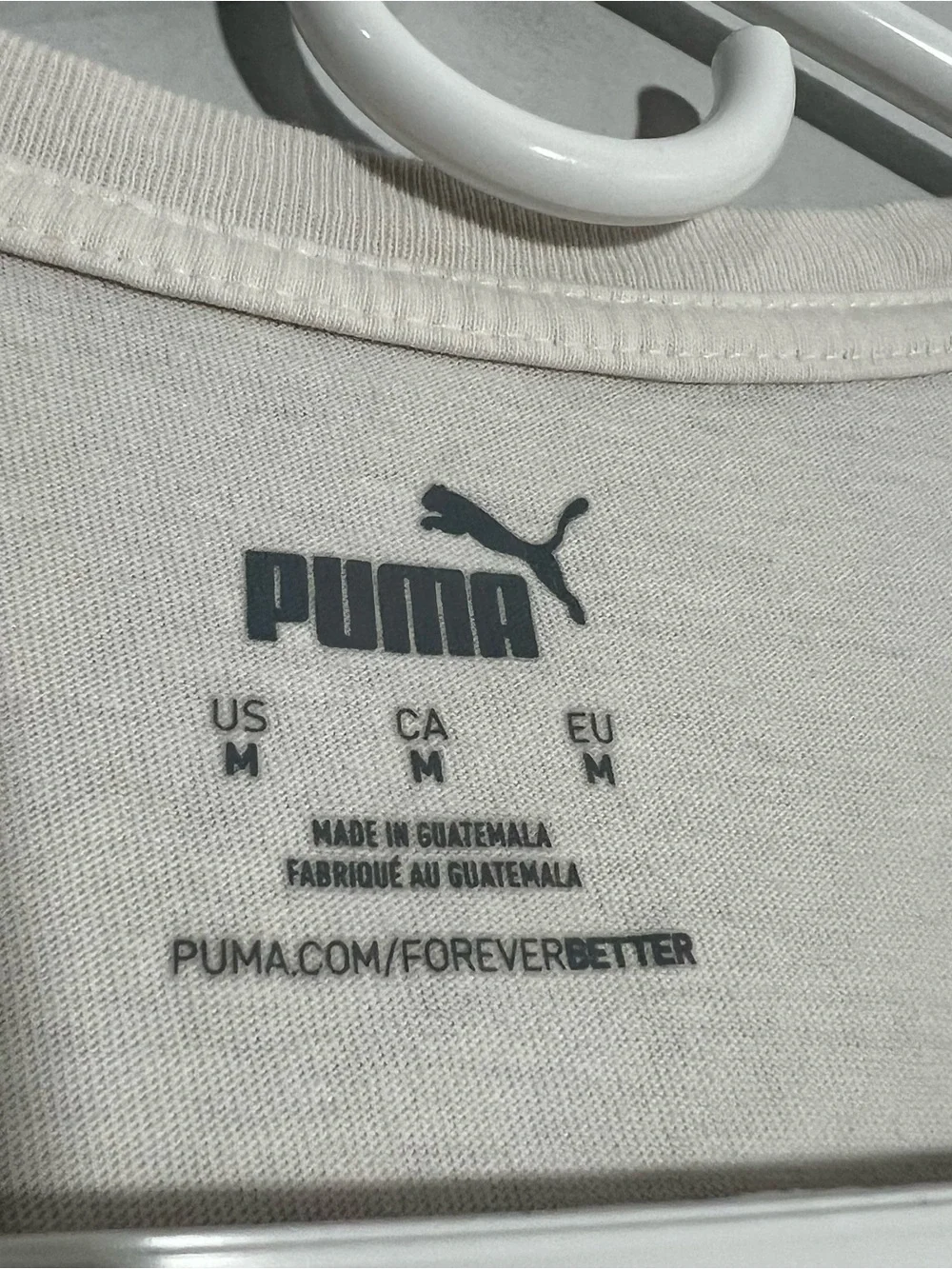 Puma Protect Our Mother Earth White Multi Color Short Sleeve T-Shirt Mens Medium