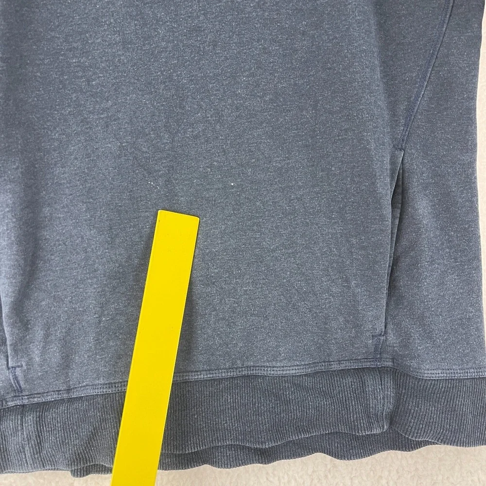 Lululemon Stress Less Sweater Women Size 4 Blue Hoodie Long Sleeve Knit Pullover