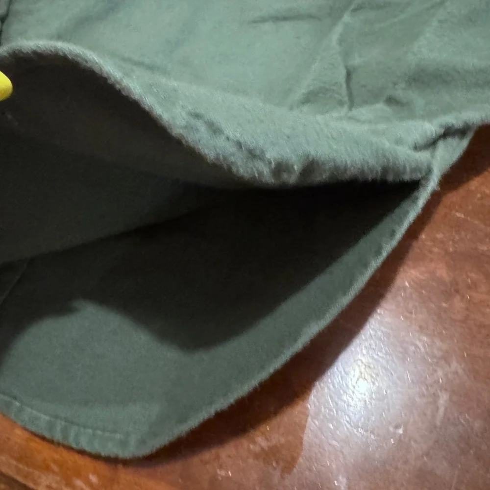 Vintage Cabelas Mens Medium Chamois Shirt Forest Green Cotton Made in USA Med?