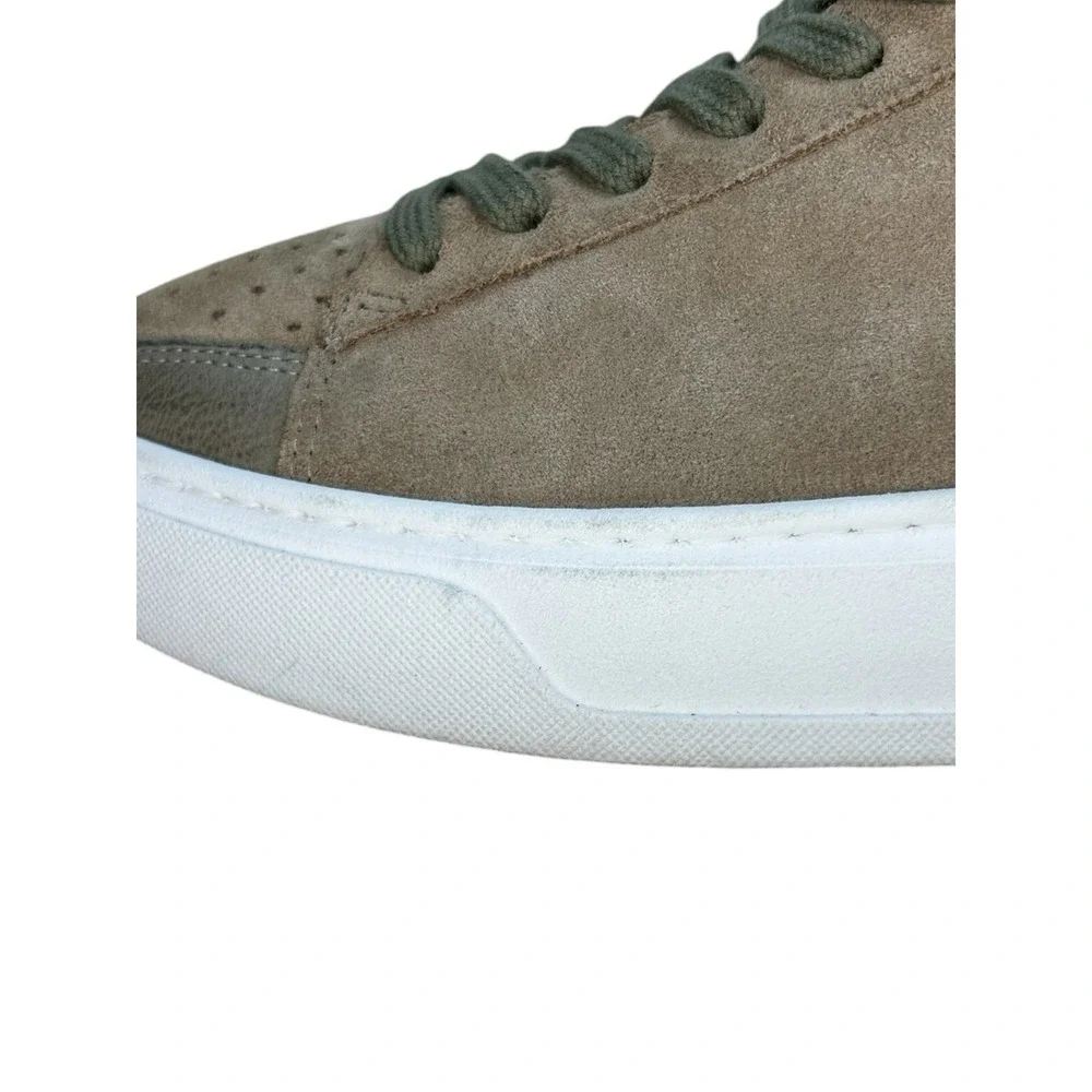 Miz‎ Mooz Tristin Leather Suede Lace Up Sneakers Shoes Green EU 40 US 9 - 9.5