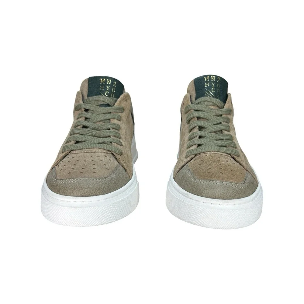 Miz‎ Mooz Tristin Leather Suede Lace Up Sneakers Shoes Green EU 40 US 9 - 9.5