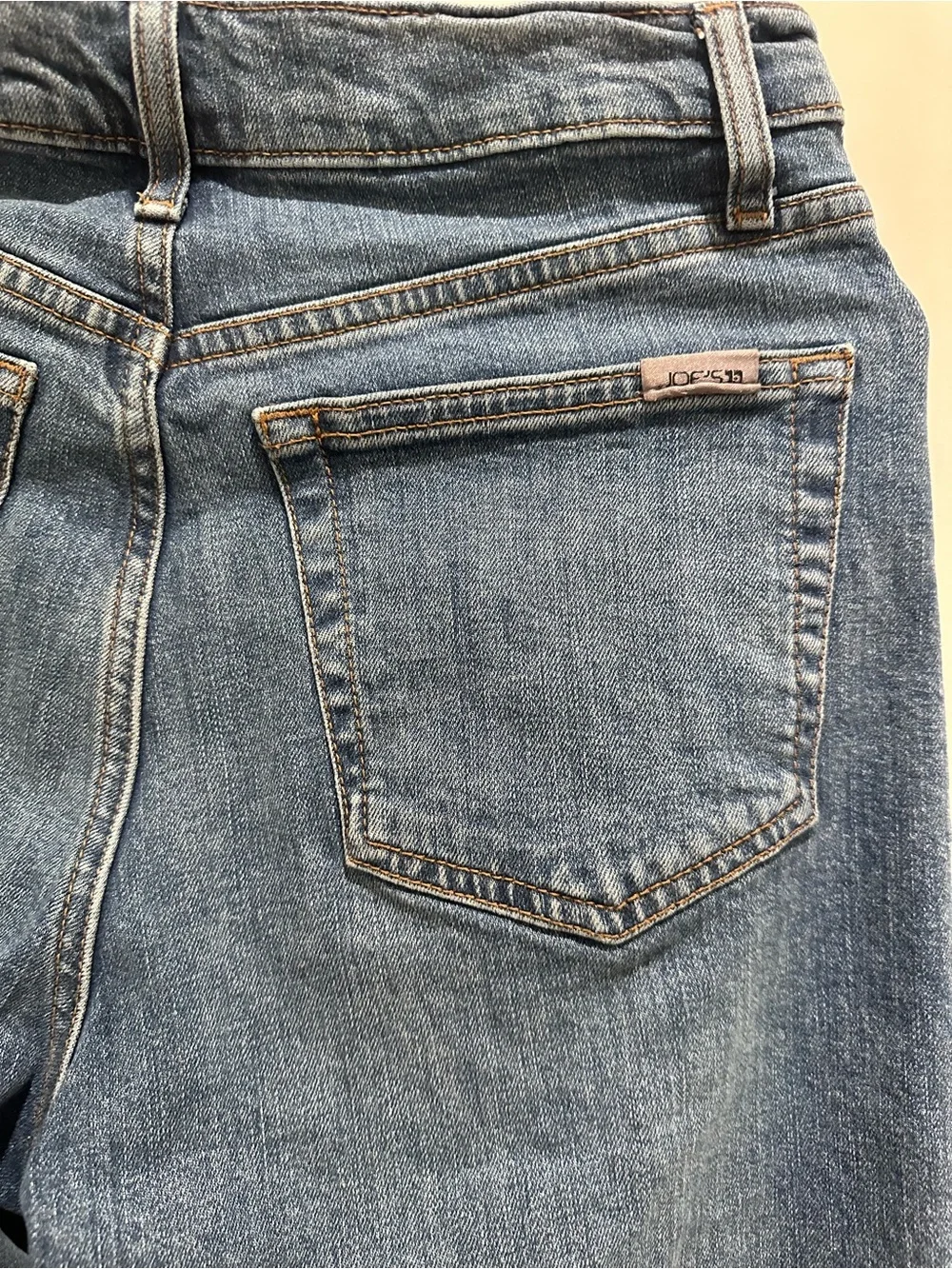 Joe's Jeans Medium Blue Wide-Leg Denim