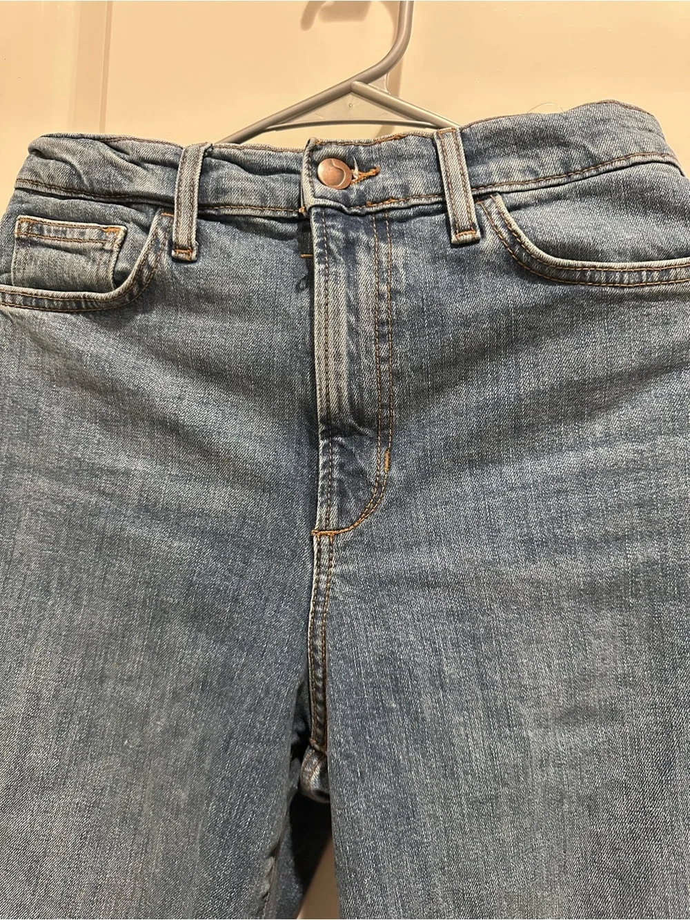 Joe's Jeans Medium Blue Wide-Leg Denim