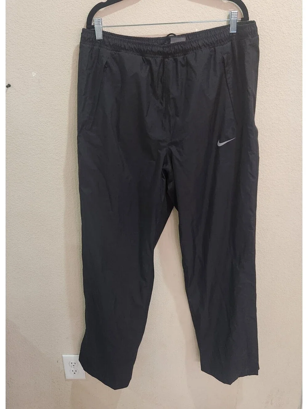Nike Golf Storm Fit Pants Mens Large Black Waterproof Weather Proof Rain 484151
