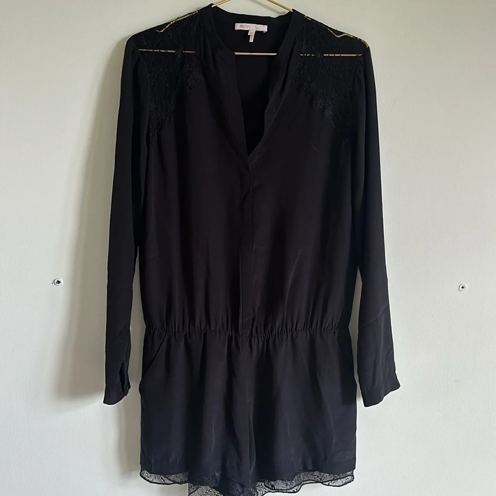 Maje black silk