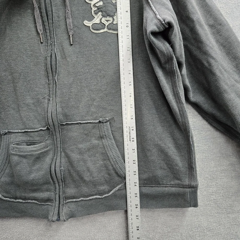 Disney‎ Parks Women Hoodie 1X Gray Disneyland Text And Mickey Mouse Fleece Lined