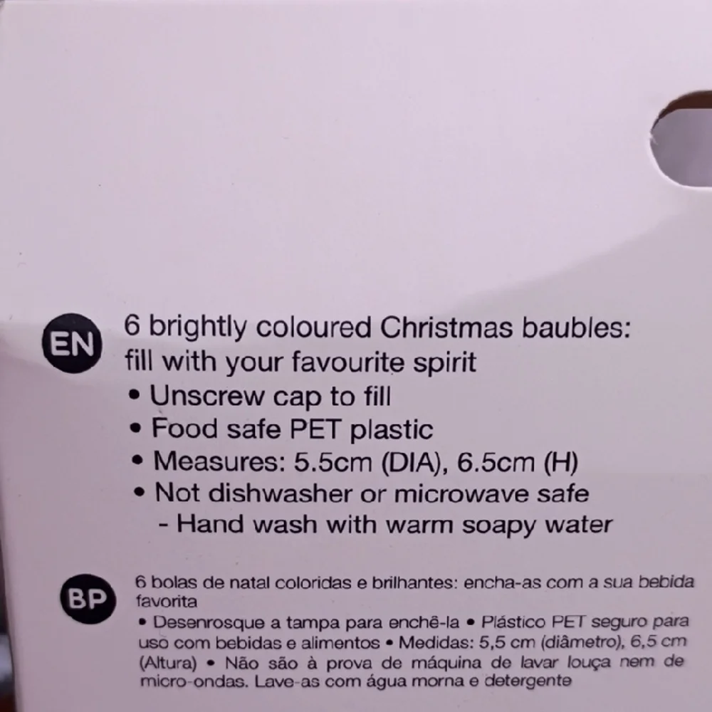Christmas‎ Spirit Shots - Festive Baubles Set