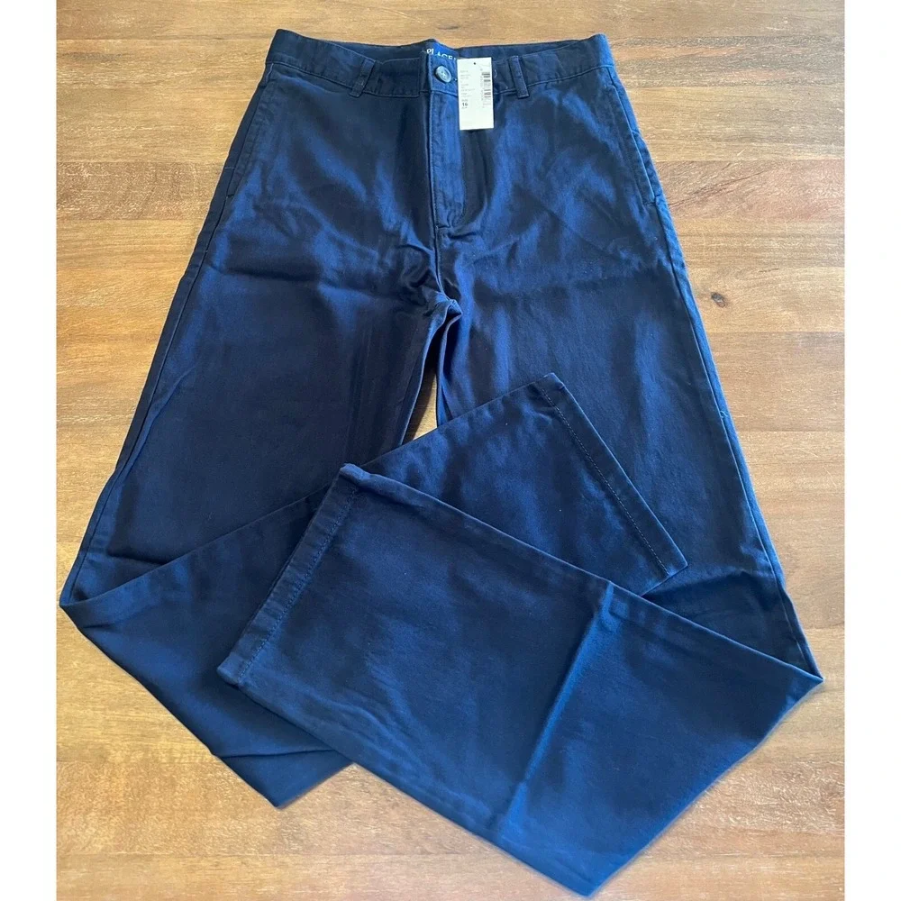 The Childrens Place Boys Navy Blue Chino School Uniform Pants 16 Slim NWT‎