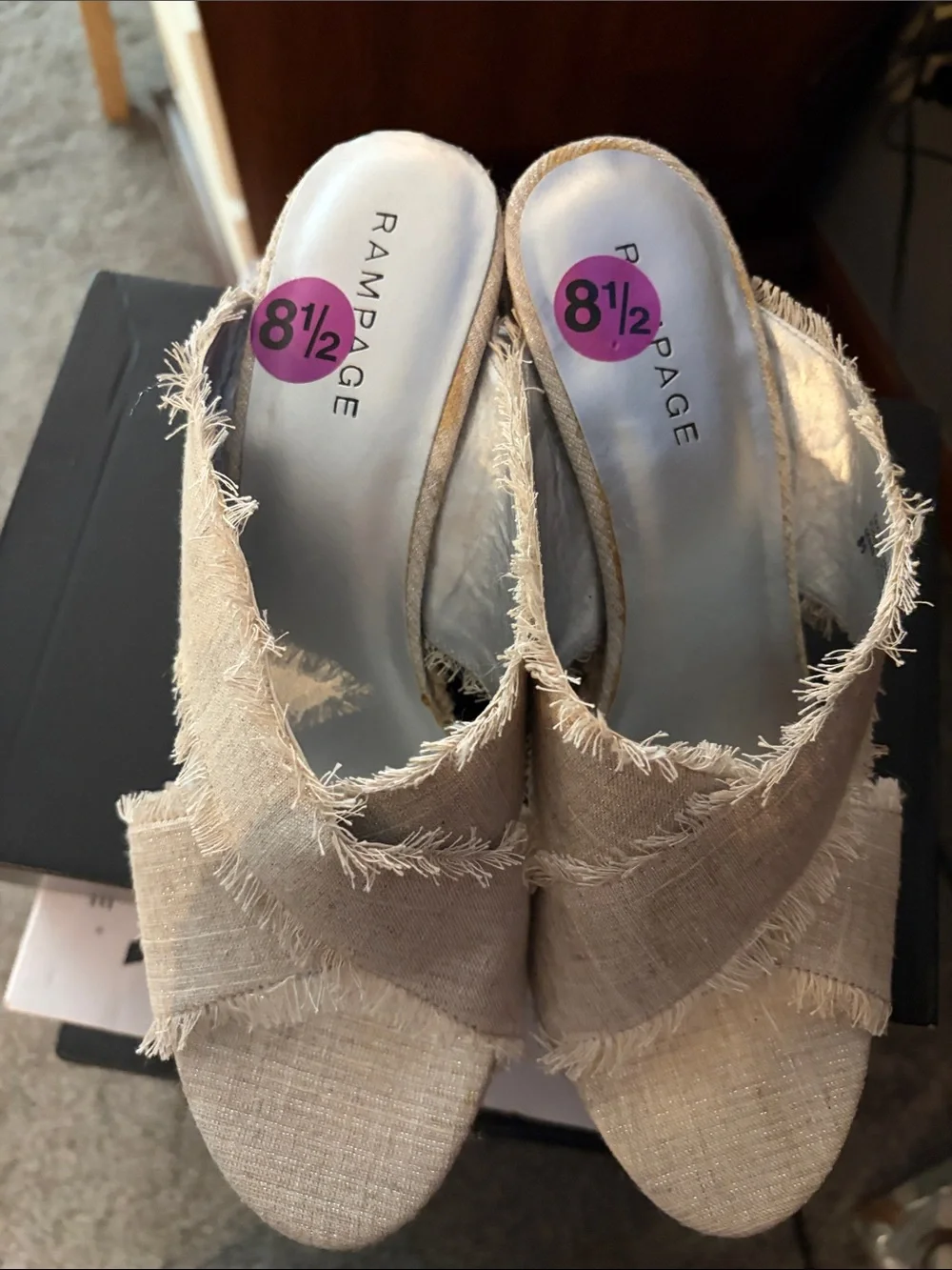 Rampage mules frayed