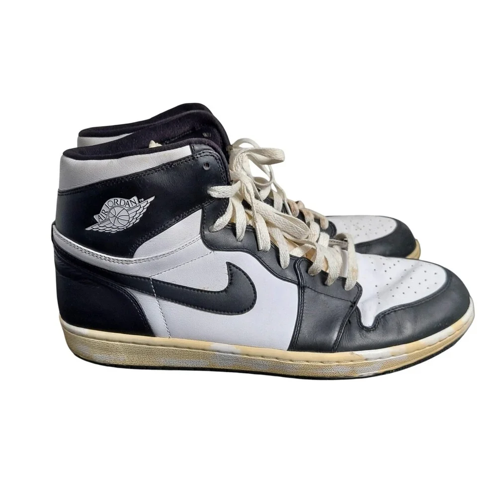 Nike Air Jordan 1 Retro‎ High Shoes Mens Size 15 Black White Panda 332550-011