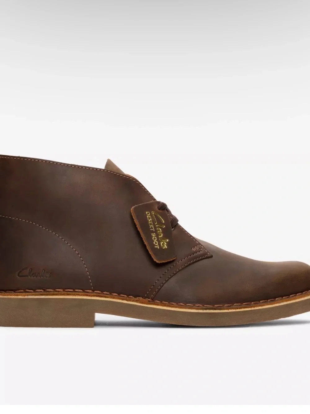 Men's Brown Leather Desert Boots - Classic Lace-Up Style