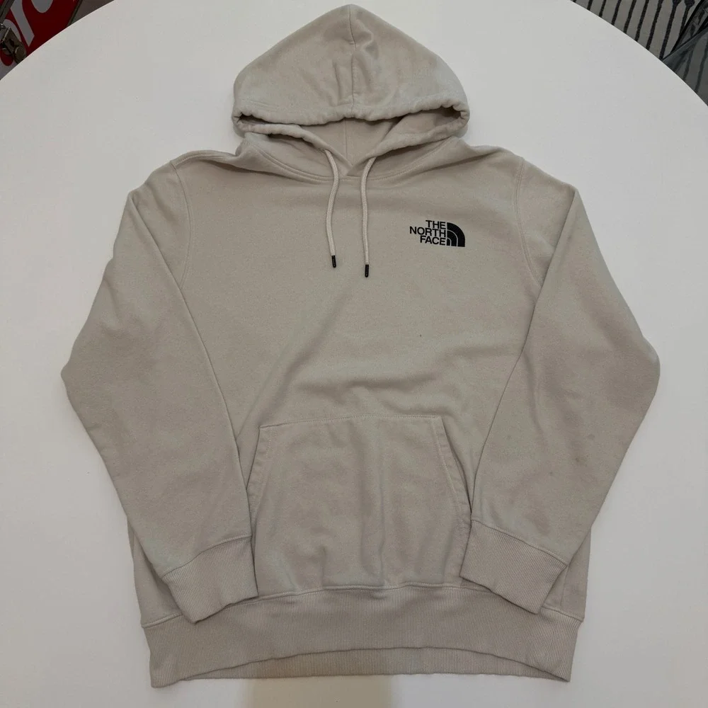 The North Face Half‎ Dome Tan Cotton Blend Pullover Hoodie Mens XL